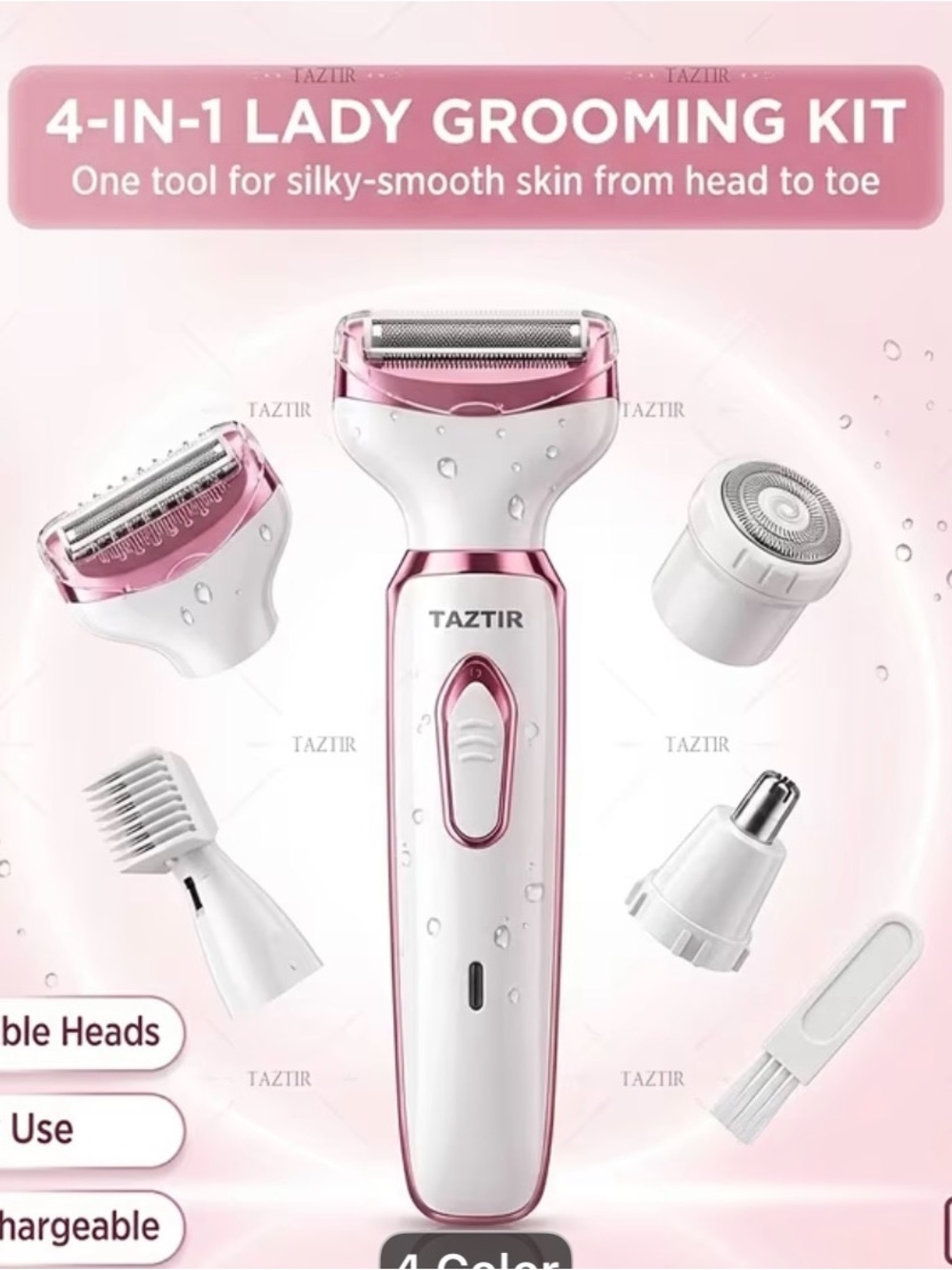 Rechargeable 4-in-1 Lady Grooming Kit - Picture 7 of 7